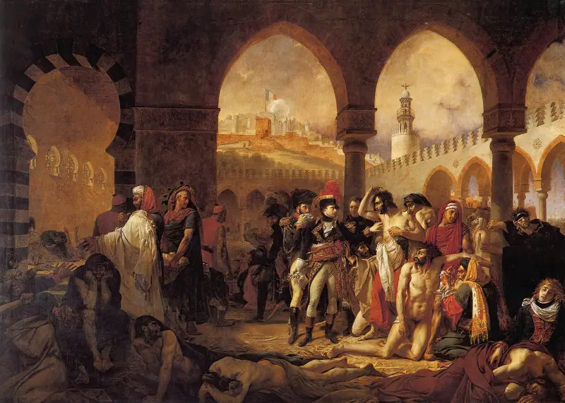 Bonaparte beim Besuch der Pestkranken von Jaffa am 11. März 1799 von Antoine-Jean Gros