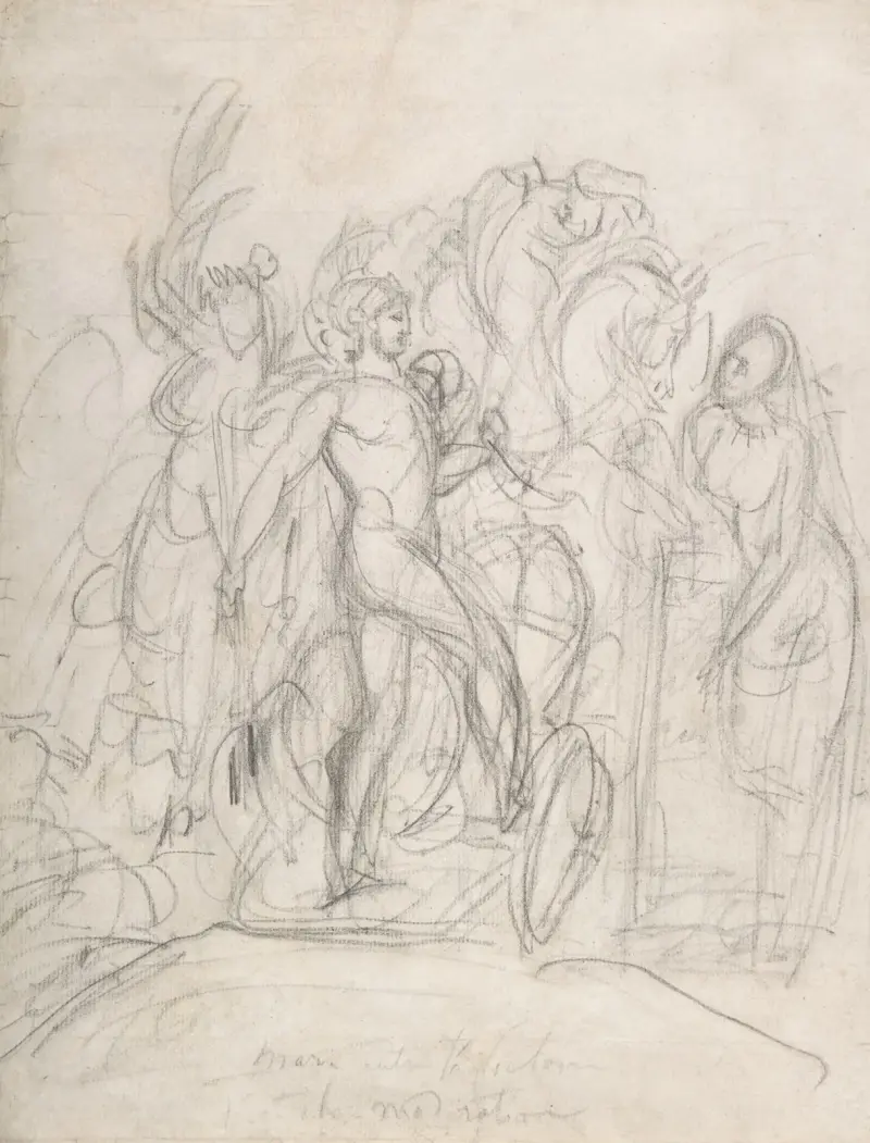 Mars Crowned by Victory and Listening to Moderation av Antoine-Jean Gros