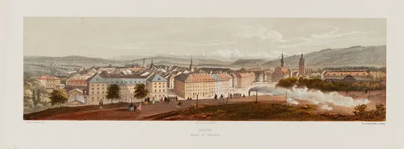 Bern från stadsmuren av Jean Jacottet