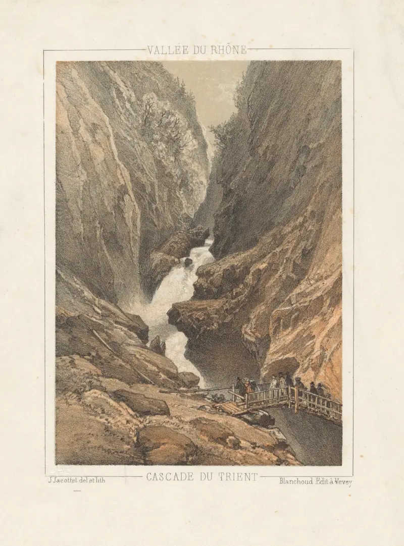 Cascade du Trient av Jean Jacottet