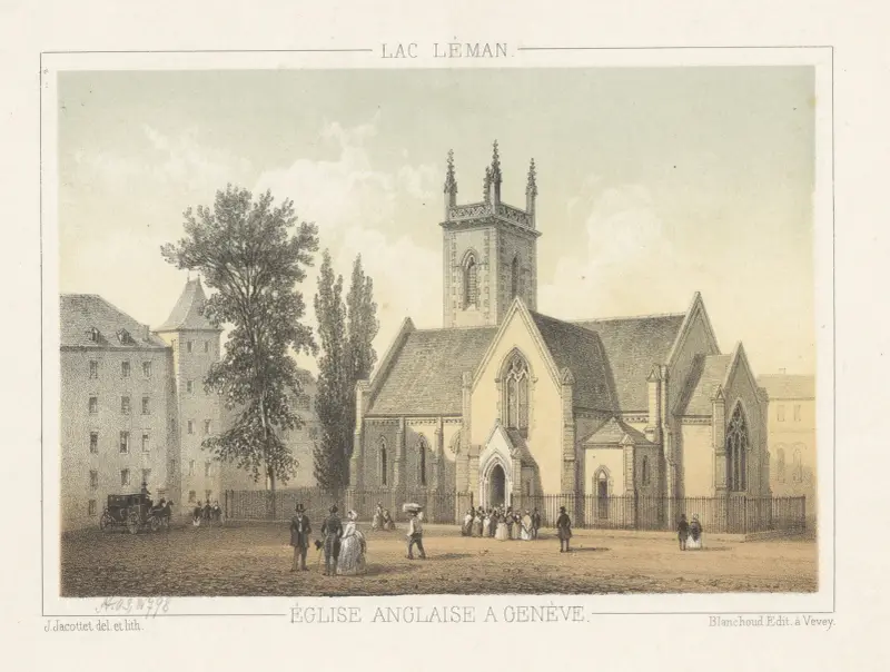 Église Anglaise a Genève av Jean Jacottet