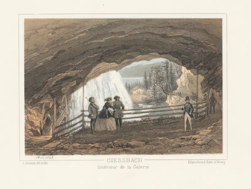 Giessbach Intérieur de la Galerie av Jean Jacottet