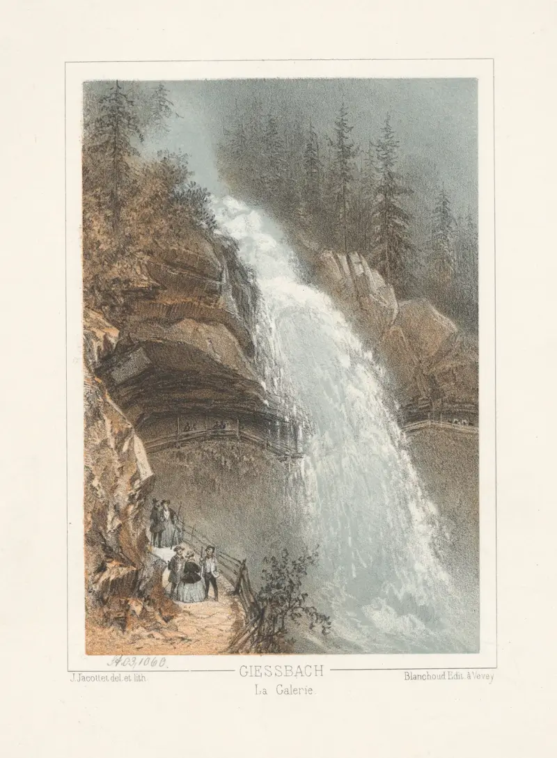 Giessbach La Galerie av Jean Jacottet