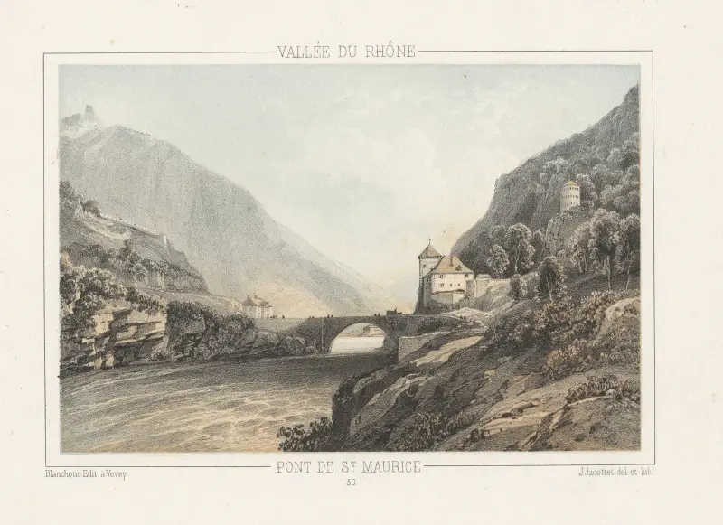 Pont de St. Maurice av Jean Jacottet