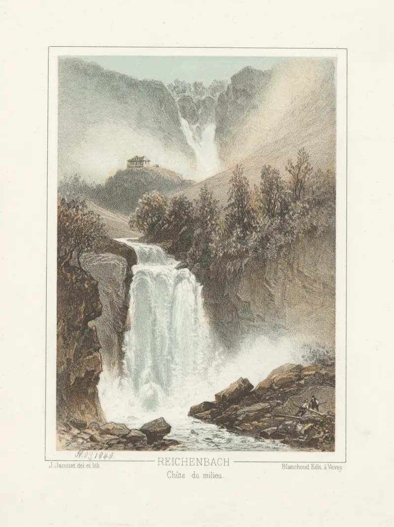 Reichenbach Chûte du milieu von Jean Jacottet