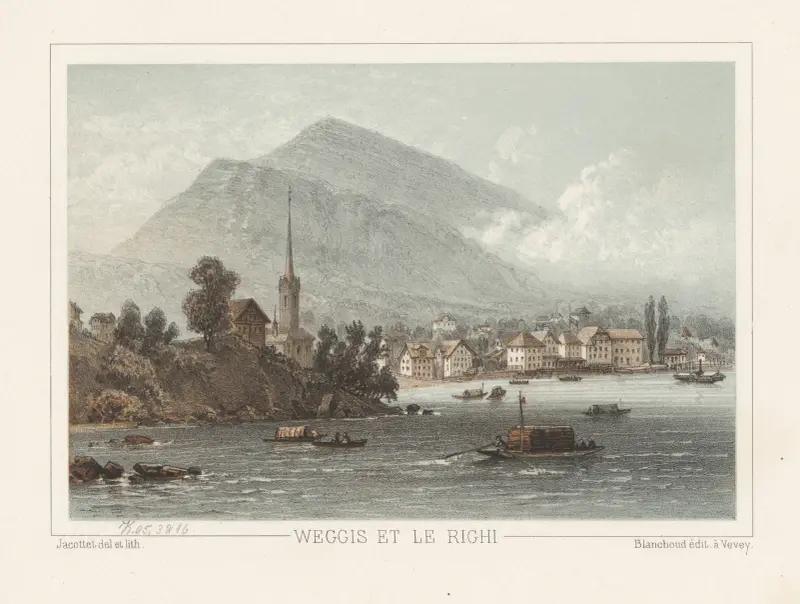 Weggis et le Righi av Jean Jacottet