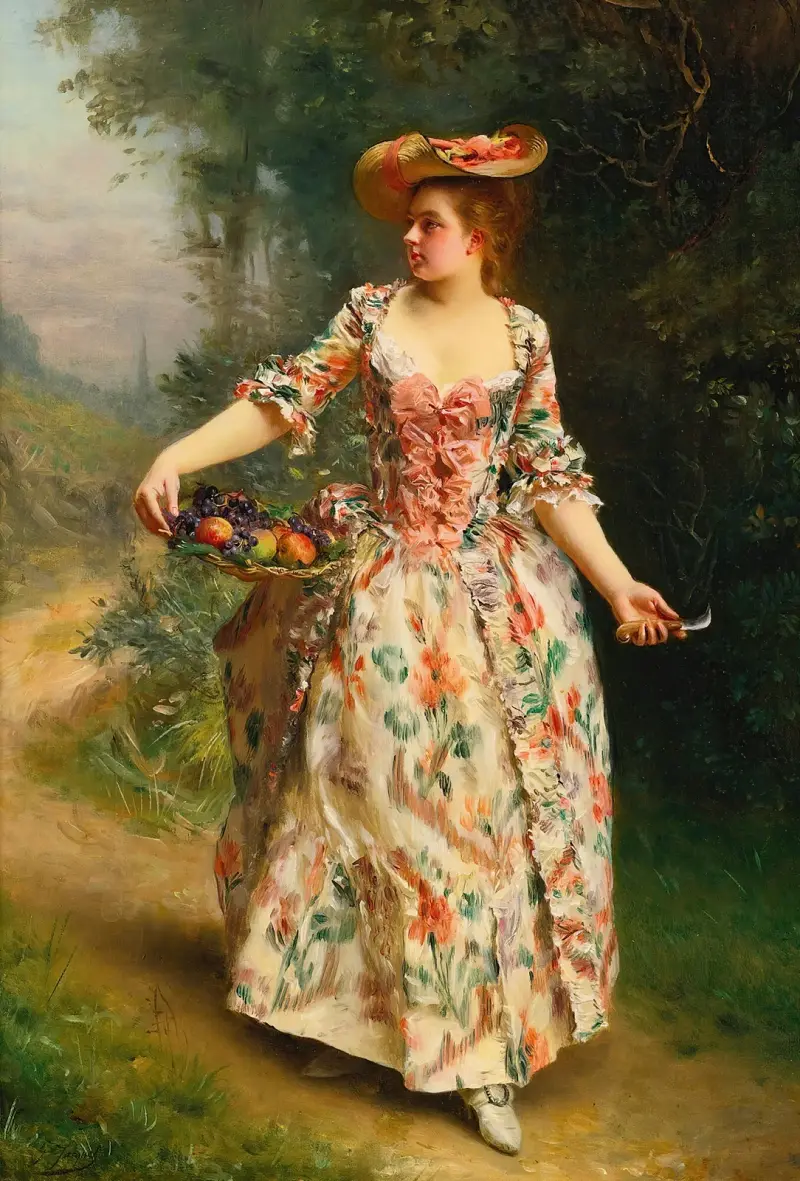 A Walk In The Park av Gustave Jean Jacquet
