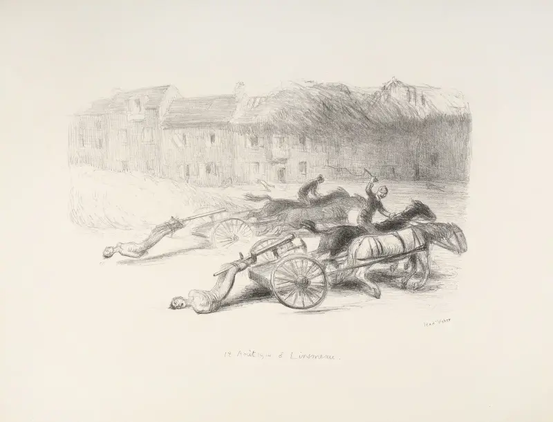 12 Août 1914 à Linsmeau av Jean Veber