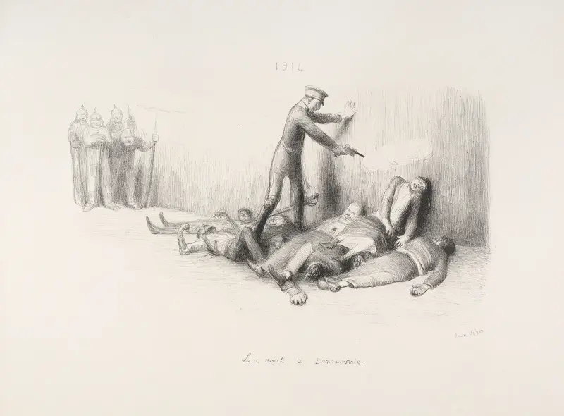 1914 – le 10 août à Dannemarie av Jean Veber