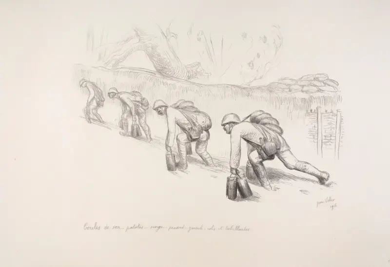 Boules de son…patates…singe…pinard…gniaule…colis et babillardes- – les hommes de soupes av Jean Veber