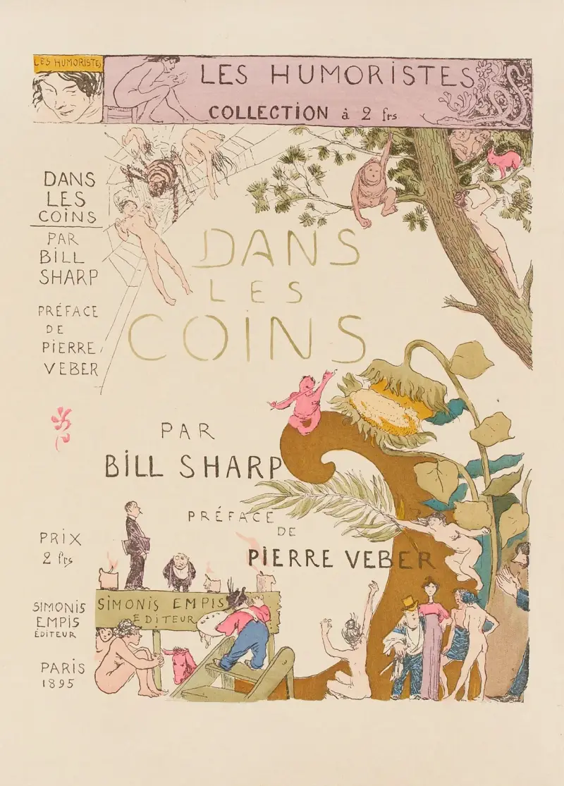 Dans les coins – couverture du livre de Bill Sharp av Jean Veber