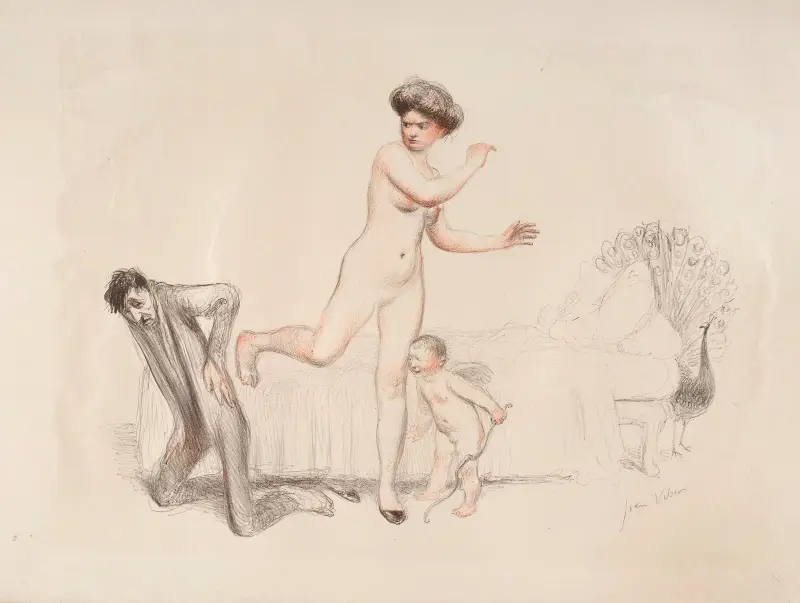Der Fußtritt der Venus oder Der Zorn der Venus von Jean Veber