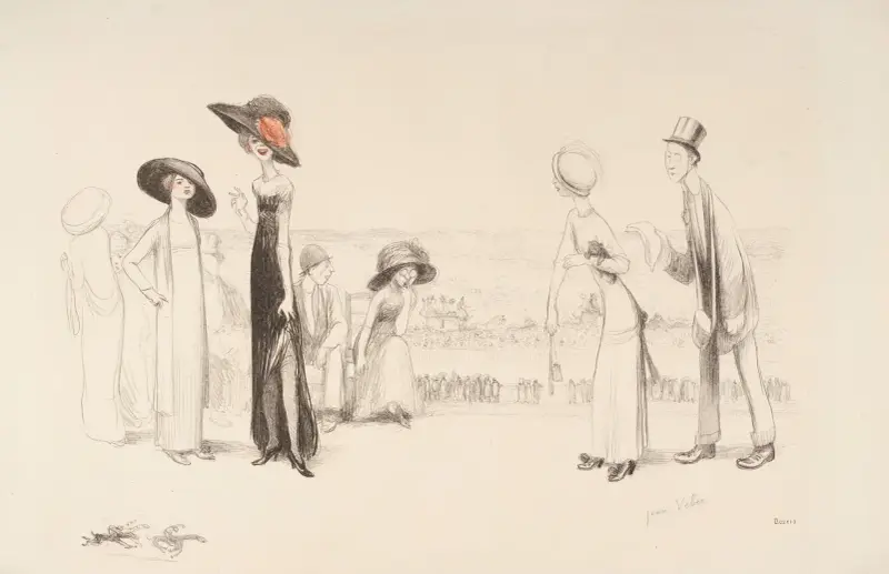 Les courses d’Auteuil ou La Journée des drags av Jean Veber