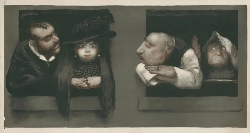 Herr und Frau Lhomme. Die Fenster von Jean Veber
