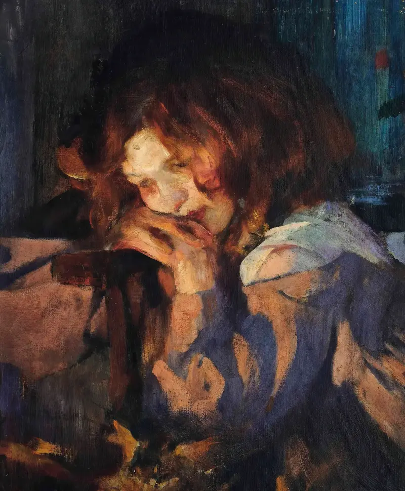 Kitty ve světle ohně, James Jebusa Shannon