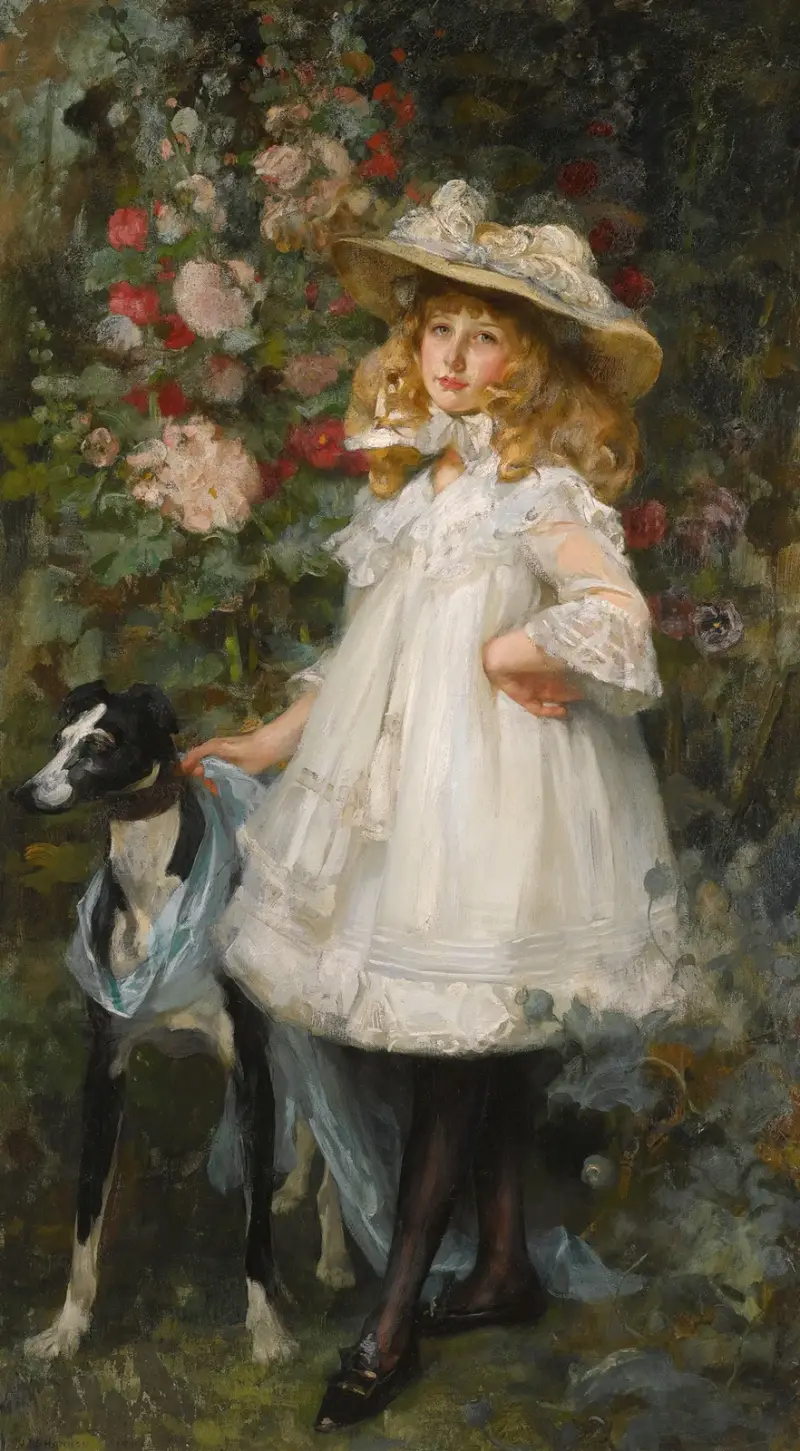 Porträtt av en flicka av James Jebusa Shannon
