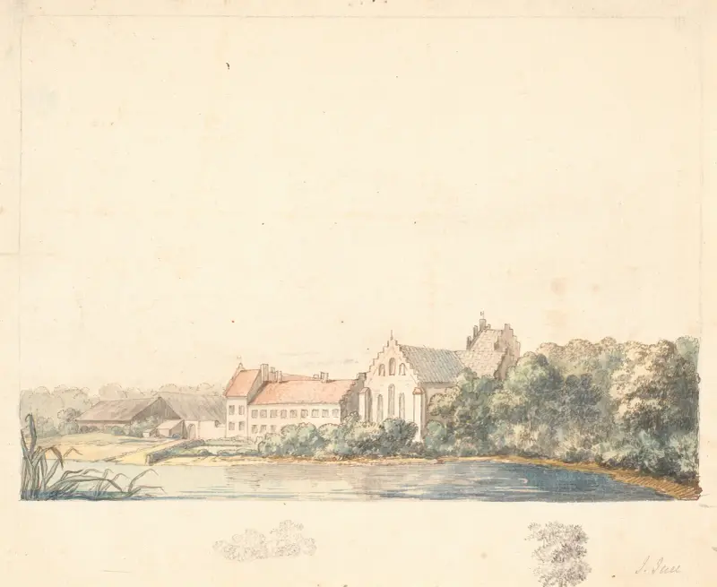 Herlufsholms kyrka vid Susåen av Jens Juel