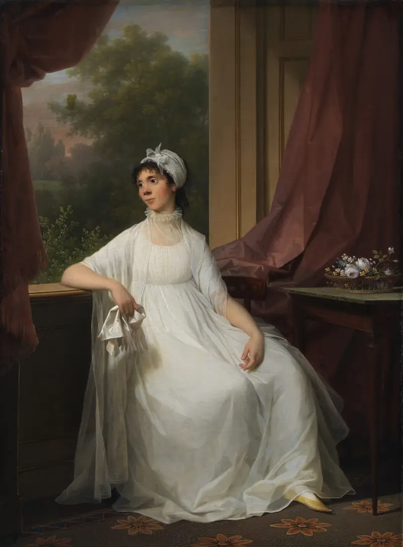 Portrait of Gertrud Hage, née Heitmann av Jens Juel