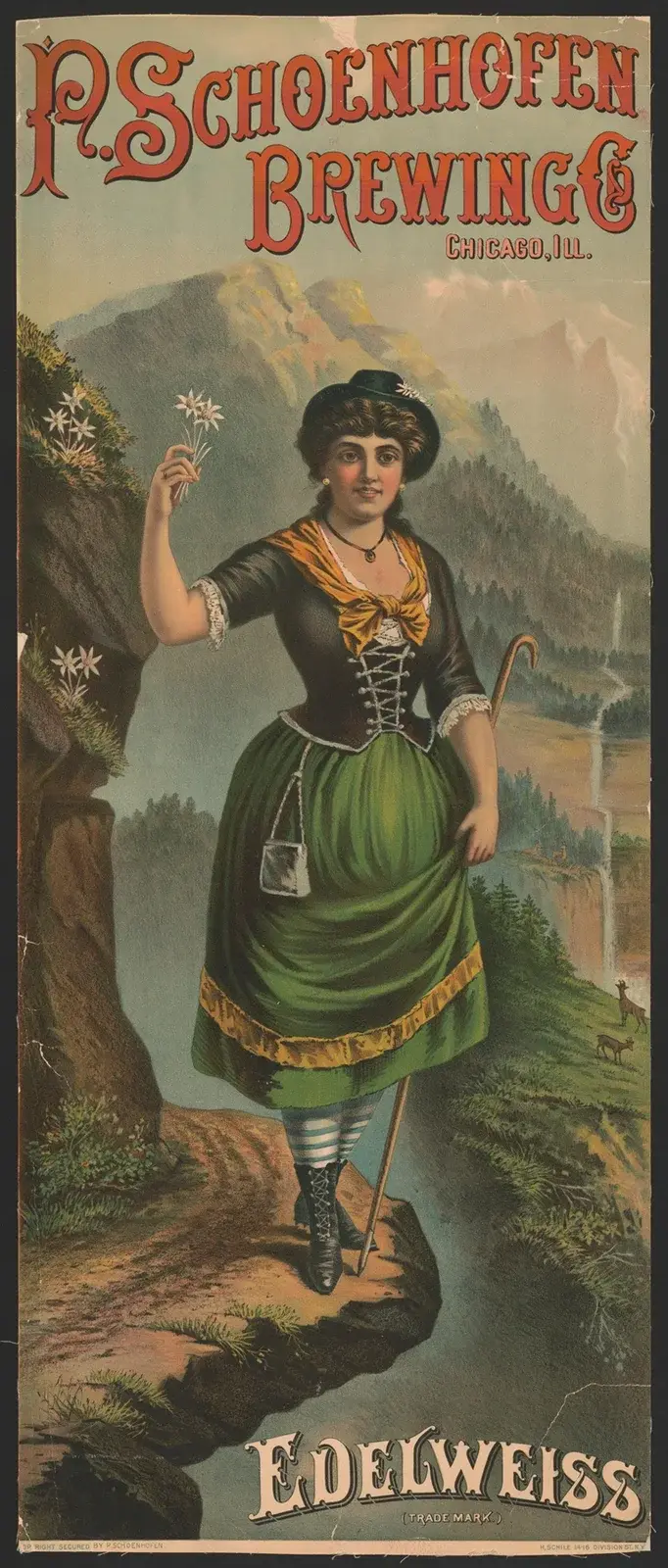 P. Schoenhofen Brewing Co., Chicago, Ill., edelweiss av Henry Jerome Schile