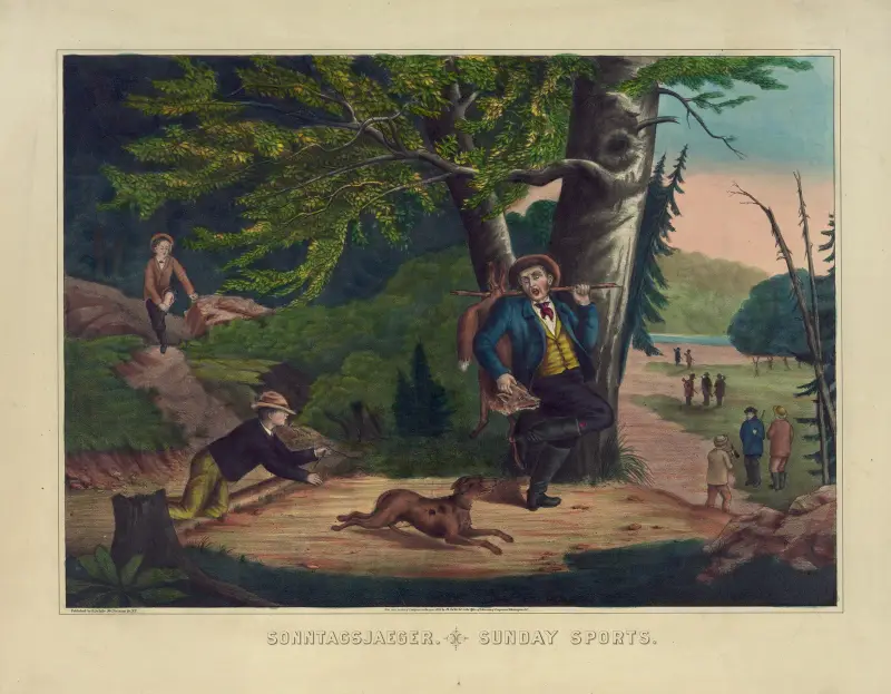 Sonntagsjaeger. Sunday sports av Henry Jerome Schile
