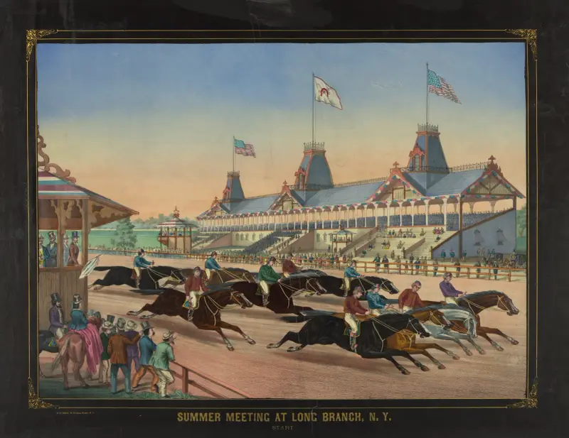 Summer meeting at Long Branch, N.Y. Start. av Henry Jerome Schile