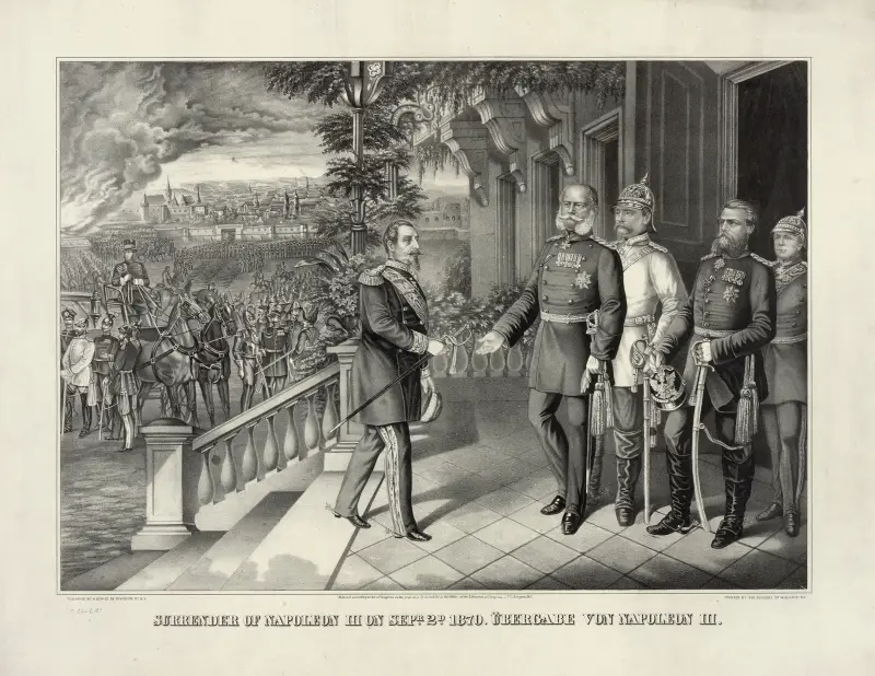 Napoleon III:s kapitulation den 2 september 1870 av Henry Jerome Schile