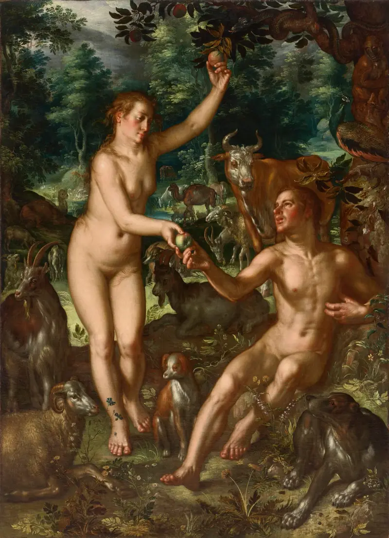 Adam and Eve – nr 2 av Joachim Wtewael