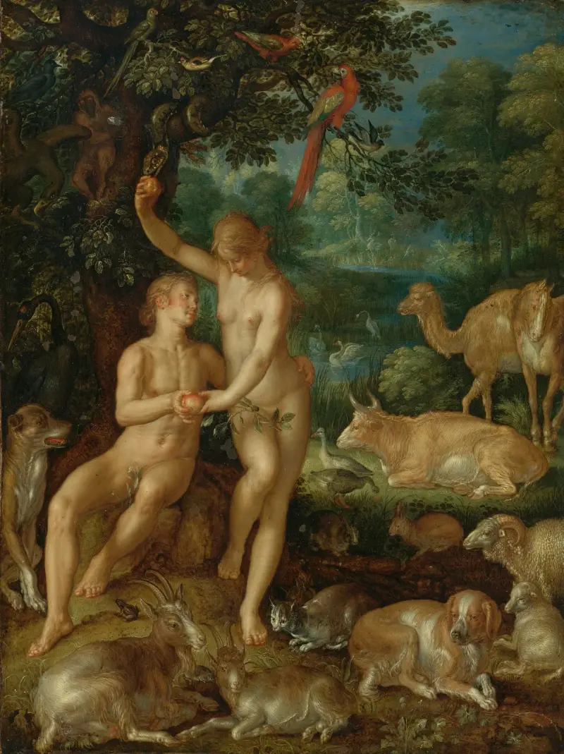 Adam And Eve – nr 1 av Joachim Wtewael