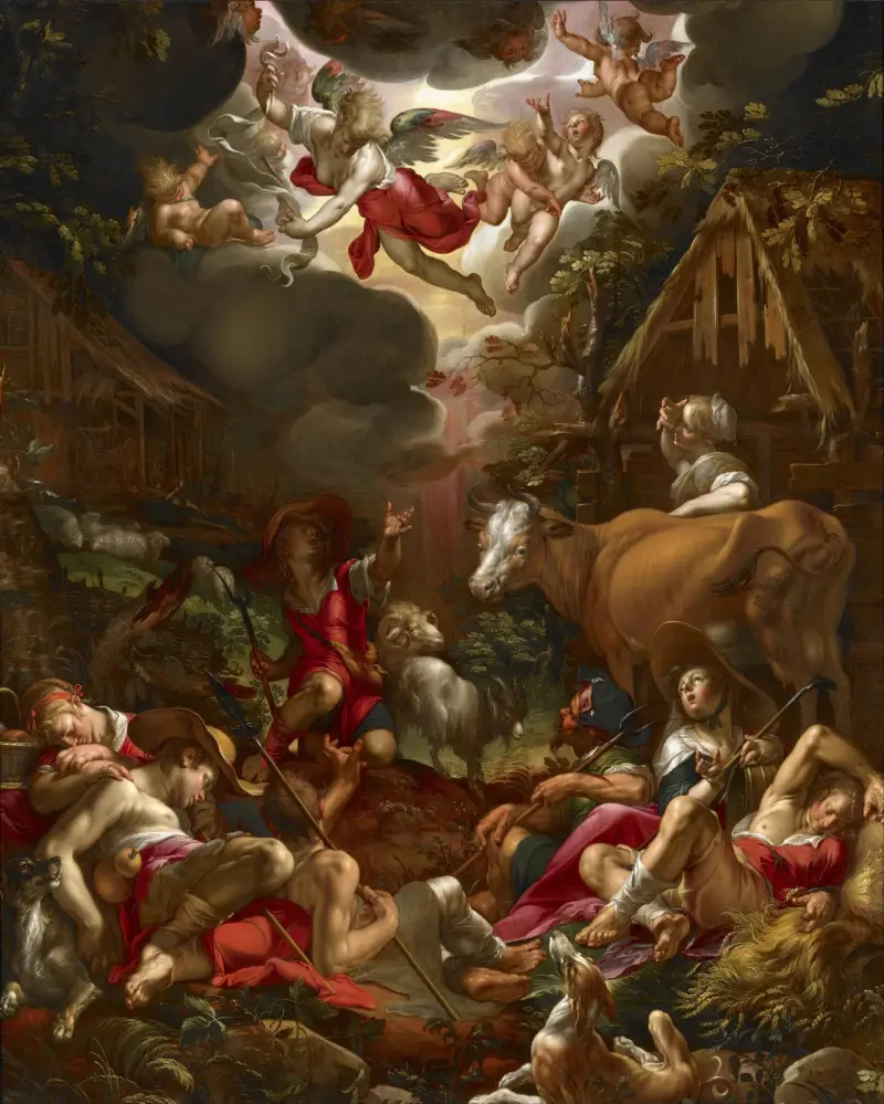Annunciation To The Shepherds av Joachim Wtewael