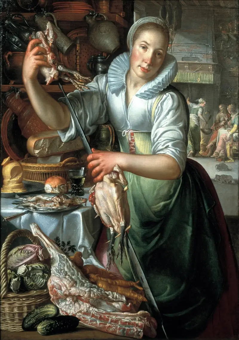 Das Küchenmädchen von Joachim Wtewael