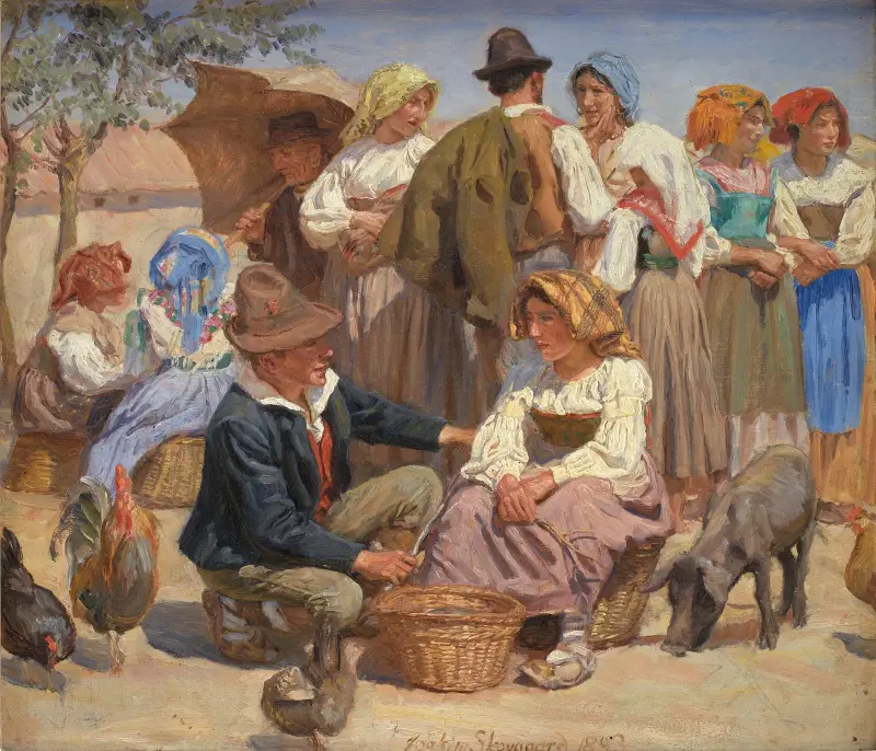 Markt in Sora von Joakim Skovgaard