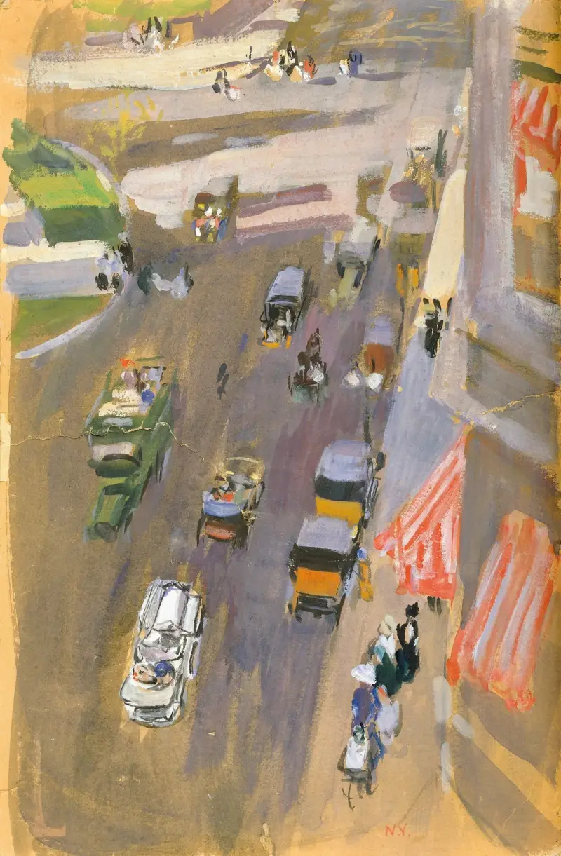 Fifth Avenue, New York av Joaquín Sorolla