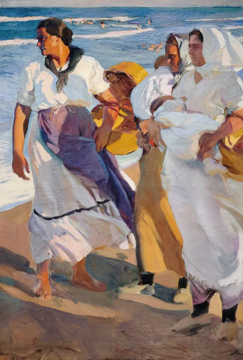 Fisherwomen from Valencia av Joaquín Sorolla