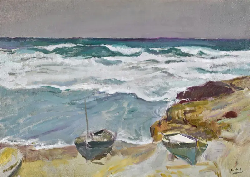 La Caleta, Málaga (La Caleta-Strand, Málaga) von Joaquín Sorolla