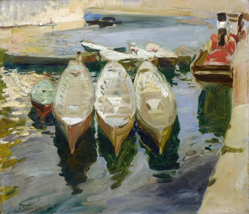 Puerto de Guetaria, País Vasco (The Basque Port of Guetaria) av Joaquín Sorolla