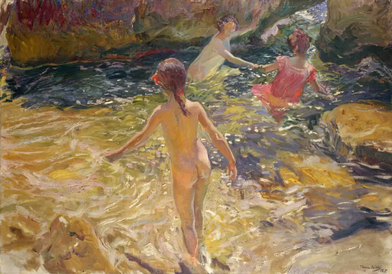 Koupání, Jávea, Joaquín Sorolla
