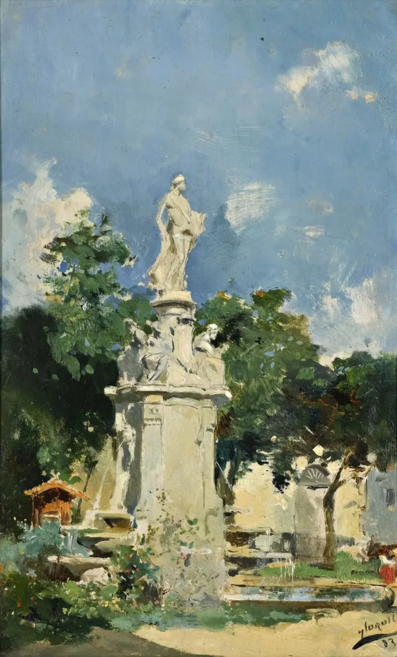 Apollofontänen, Madrid av Joaquín Sorolla