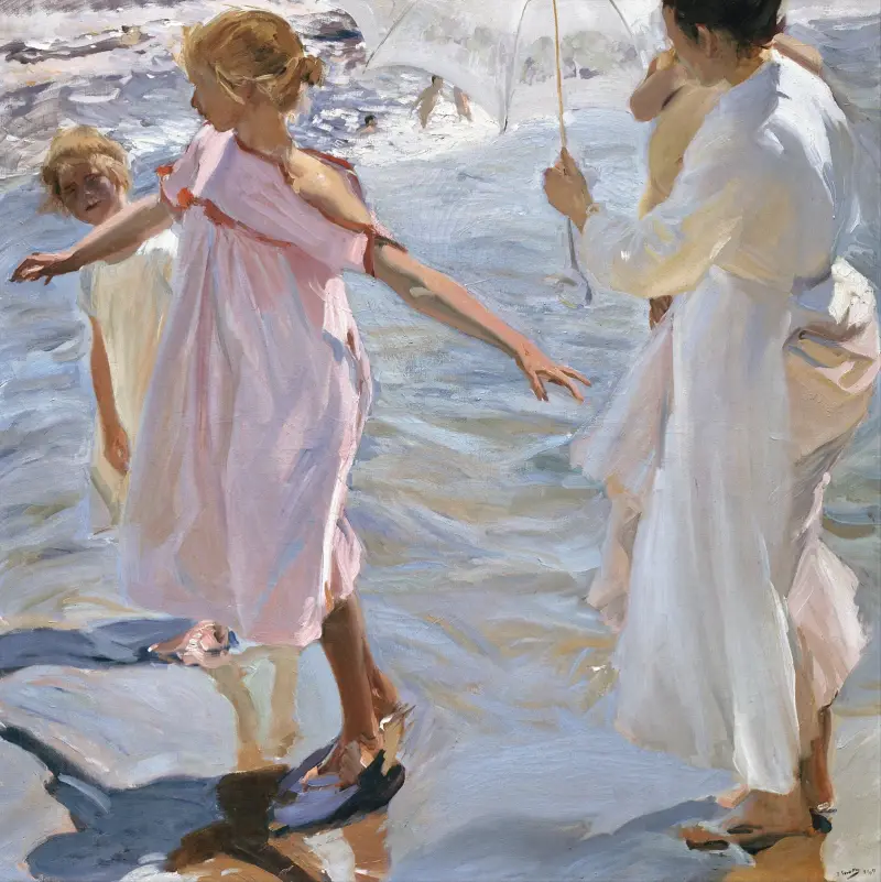 Czas na kąpiel, Walencja, Joaquín Sorolla