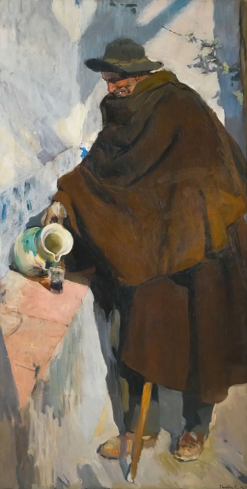 Viejo Castellano Sirviéndose Vino (The Old Man Of Castille) av Joaquín Sorolla