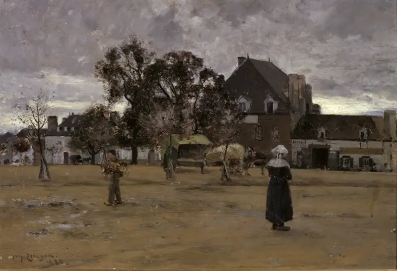 The Market Place, Concarneau av Johan Ericson