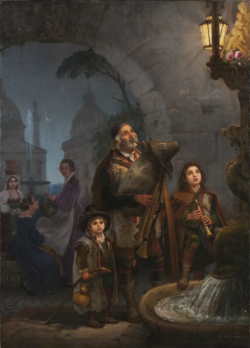Street musicians at the Pantheon av Olof Johan Södermark