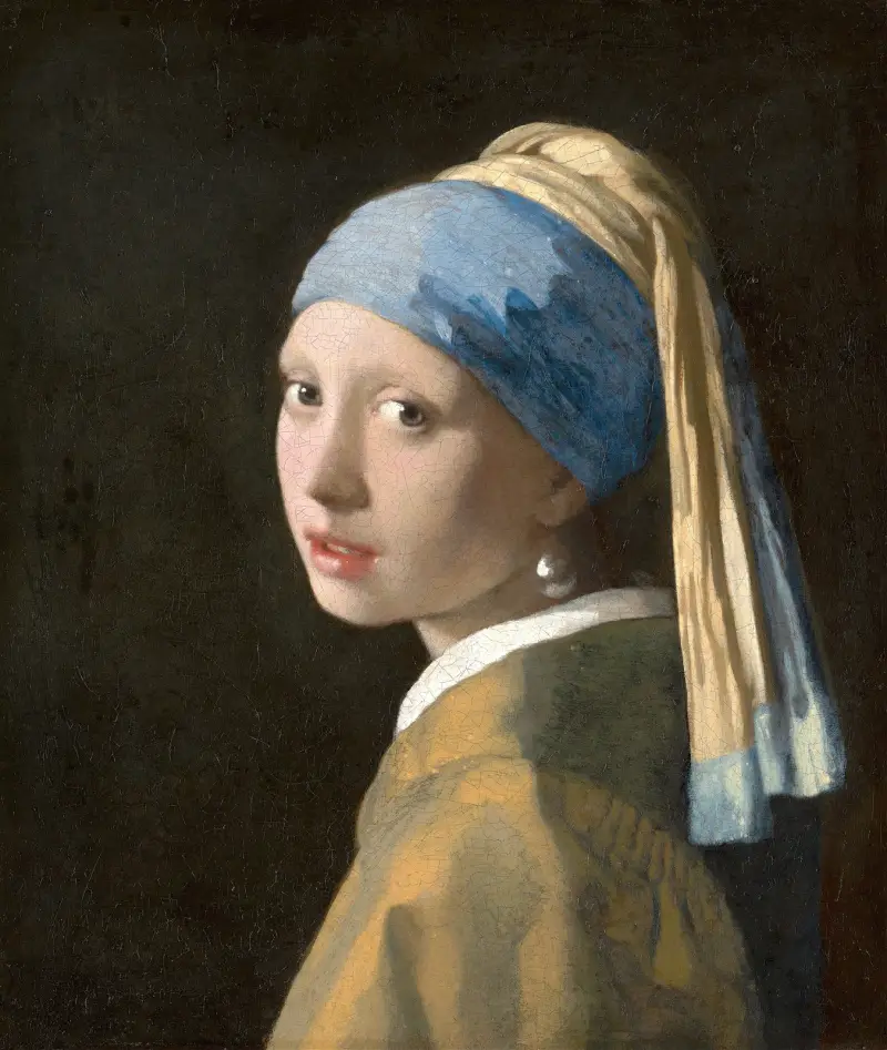 Flicka med pärlörhänge av Johannes Vermeer