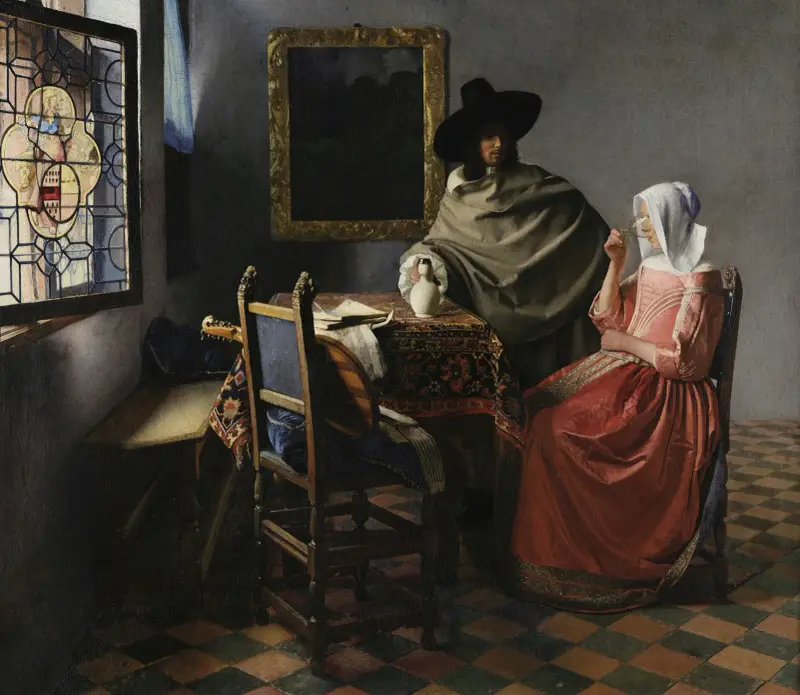 The Wine Glass av Johannes Vermeer