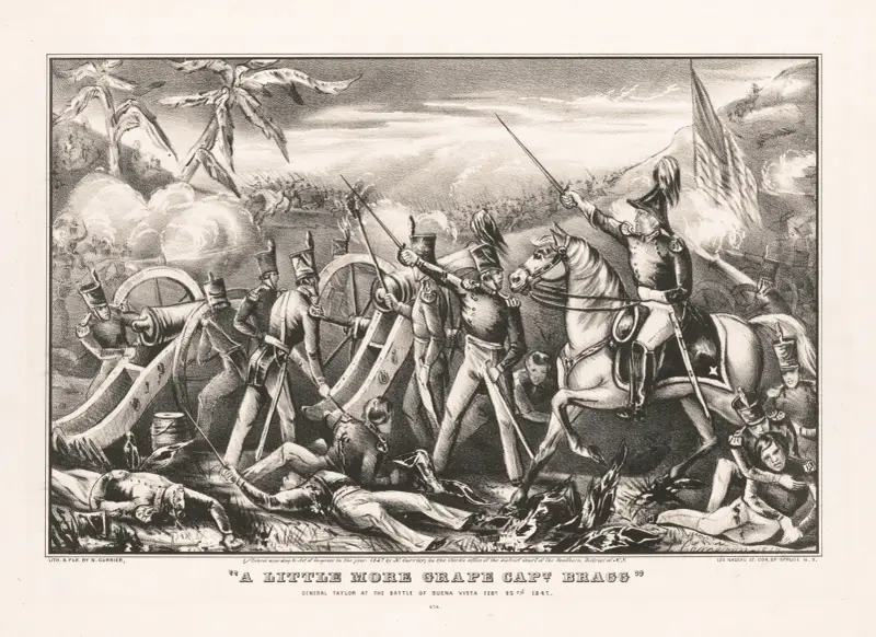 ‘A little more grape Capt. Bragg’ – General Taylor at the Battle of Buena Vista, Feby 23d, 1847 av John Cameron