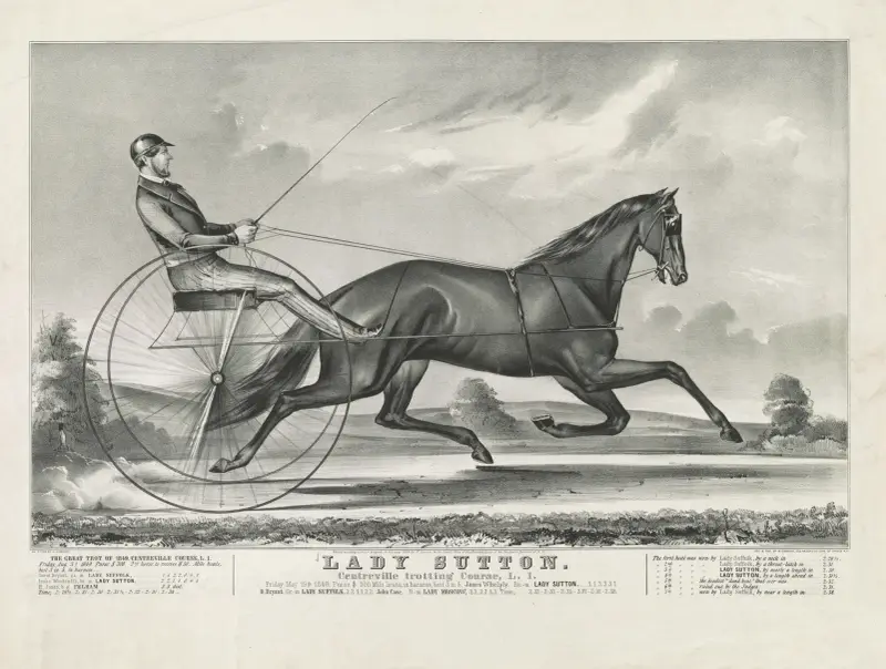 Lady Sutton. Centreville trotting course, L.I. av John Cameron