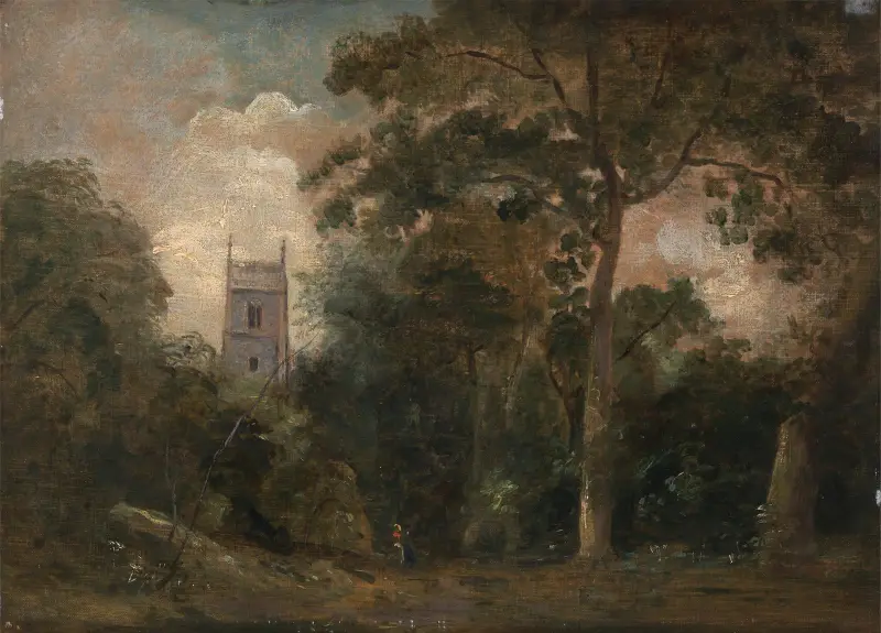 Kościół wśród drzew, John Constable