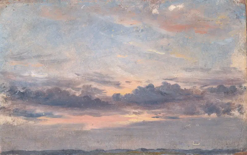 Wolkenstudie, Sonnenuntergang von John Constable