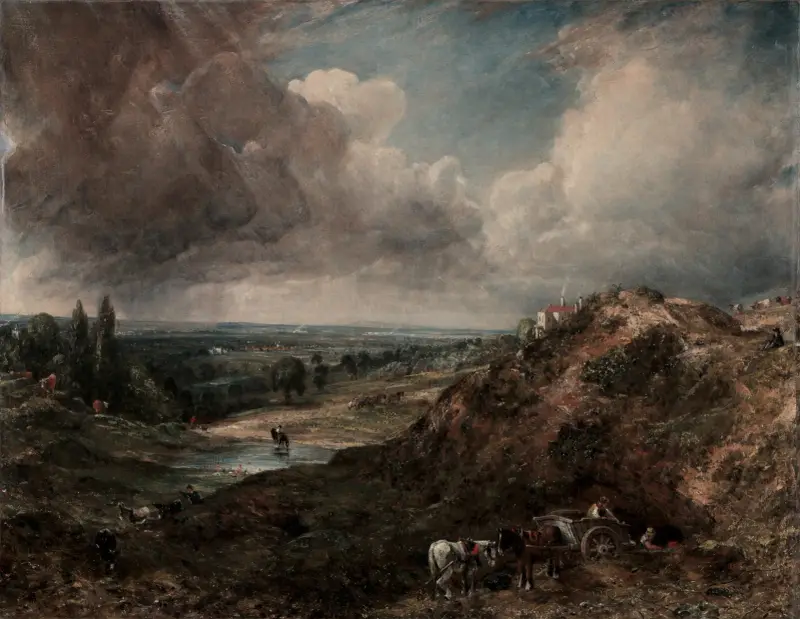 Rybník na Branch Hill, Hampstead, John Constable