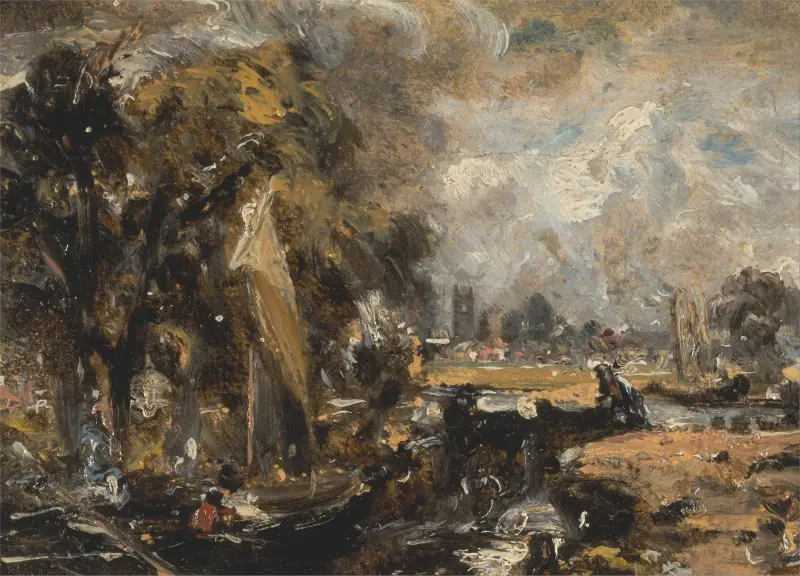 Dedham Lock, 1819 – nr 2 av John Constable