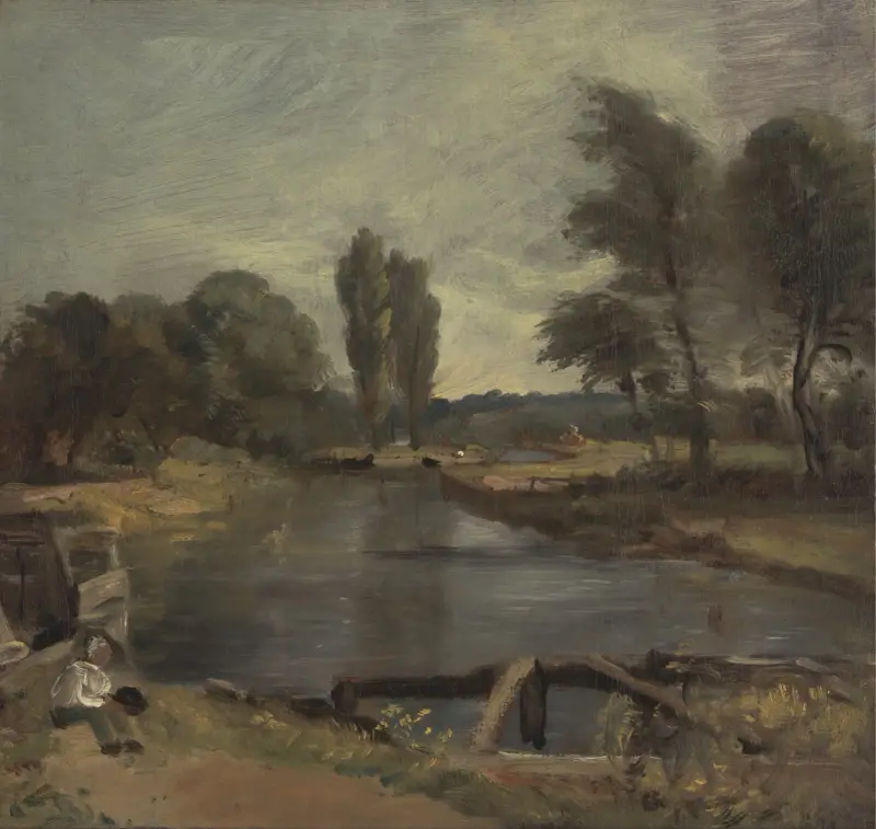 Die Schleuse von Flatford von John Constable